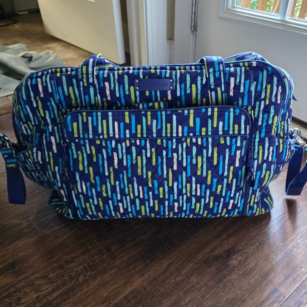 Vera Bradley Large Stroll Around Baby Bag in Katalina Blues Showers